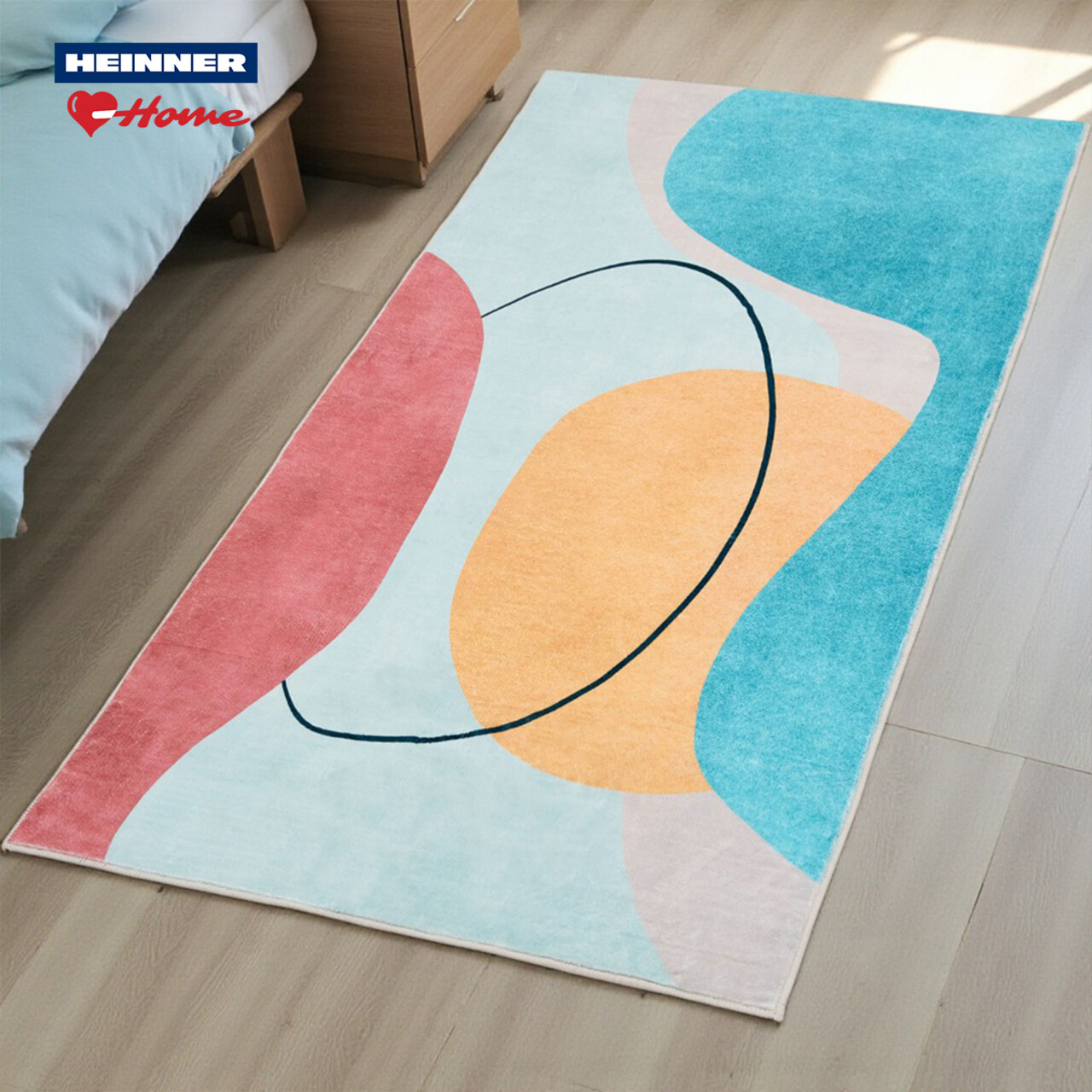 Covor cu print, Erin, Heinner, 200x300 cm, poliester, multicolor - imagine 5
